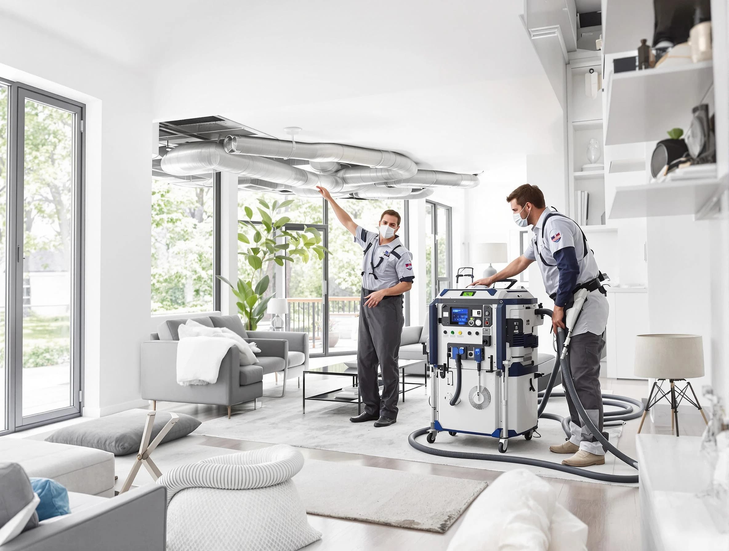 Lake of the Woods Air Duct Cleaning professional conducting pure air duct cleaning with state-of-the-art equipment in Lake of the Woods