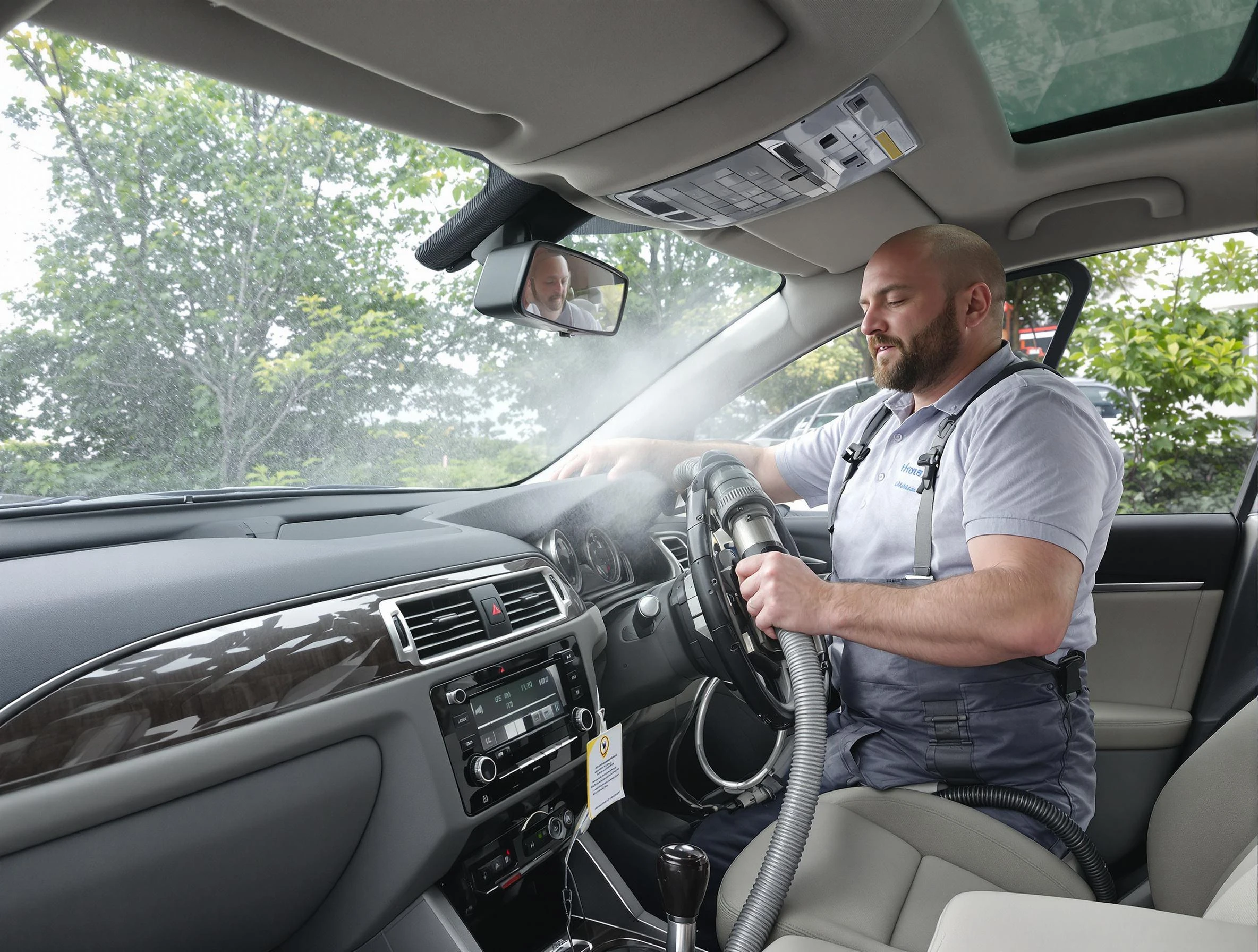 Lake of the Woods Air Duct Cleaning specialist performing professional car duct cleaning in Lake of the Woods