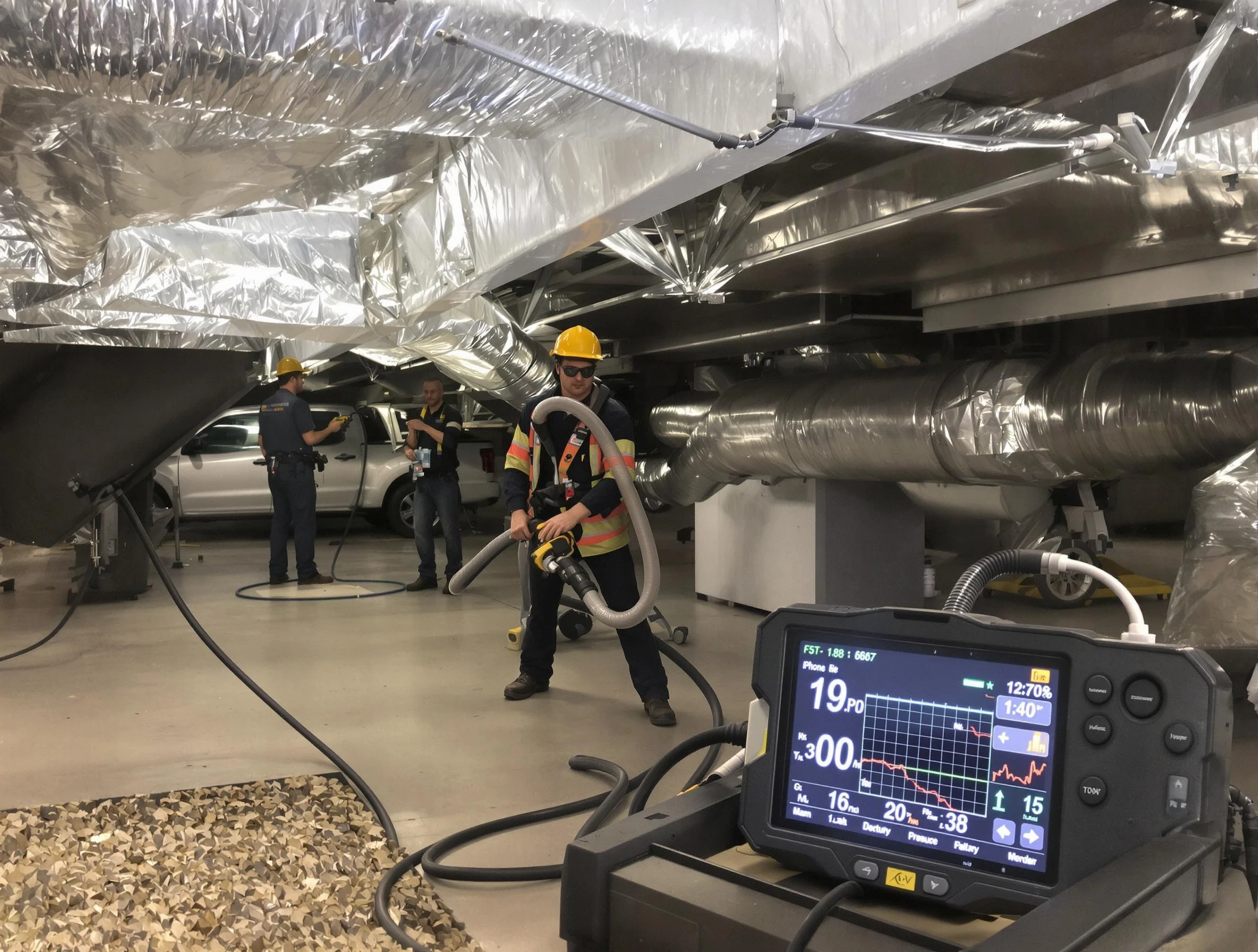 Professional negative pressure duct cleaning by Lake of the Woods Air Duct Cleaning in Lake of the Woods